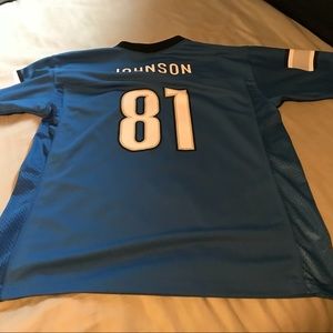 81- Johnson. Lions athletic jersey